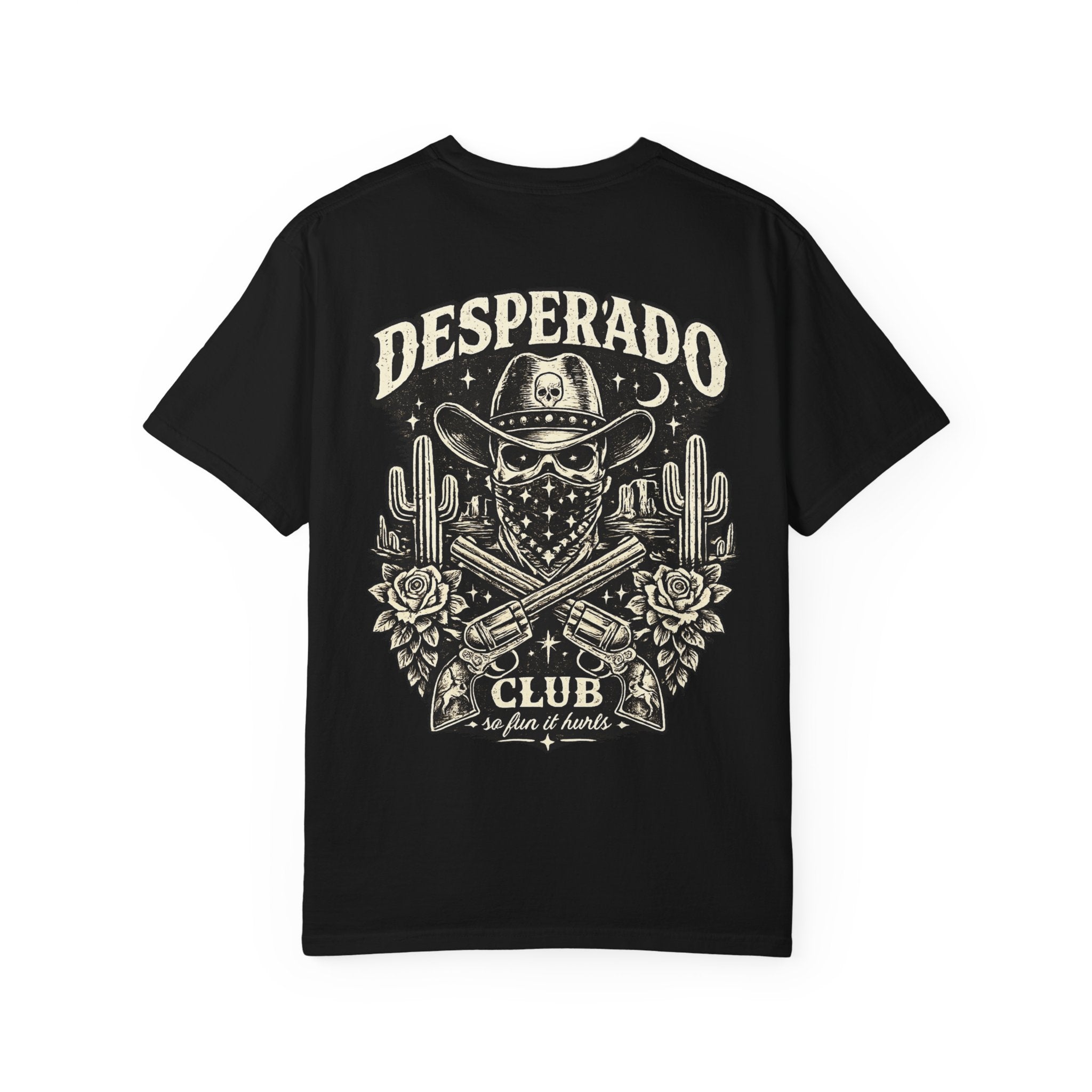 Desperado Club Skull & Crossed Revolvers T-shirt | Vintage Western Outlaw