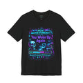 New Achievement You Woke Up Again Tee | Neon Cyberpunk Gamer Shirt
